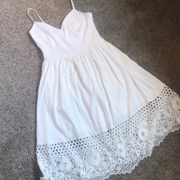 French connection lace mid length dress w/pockets - Picture 4 of 7
